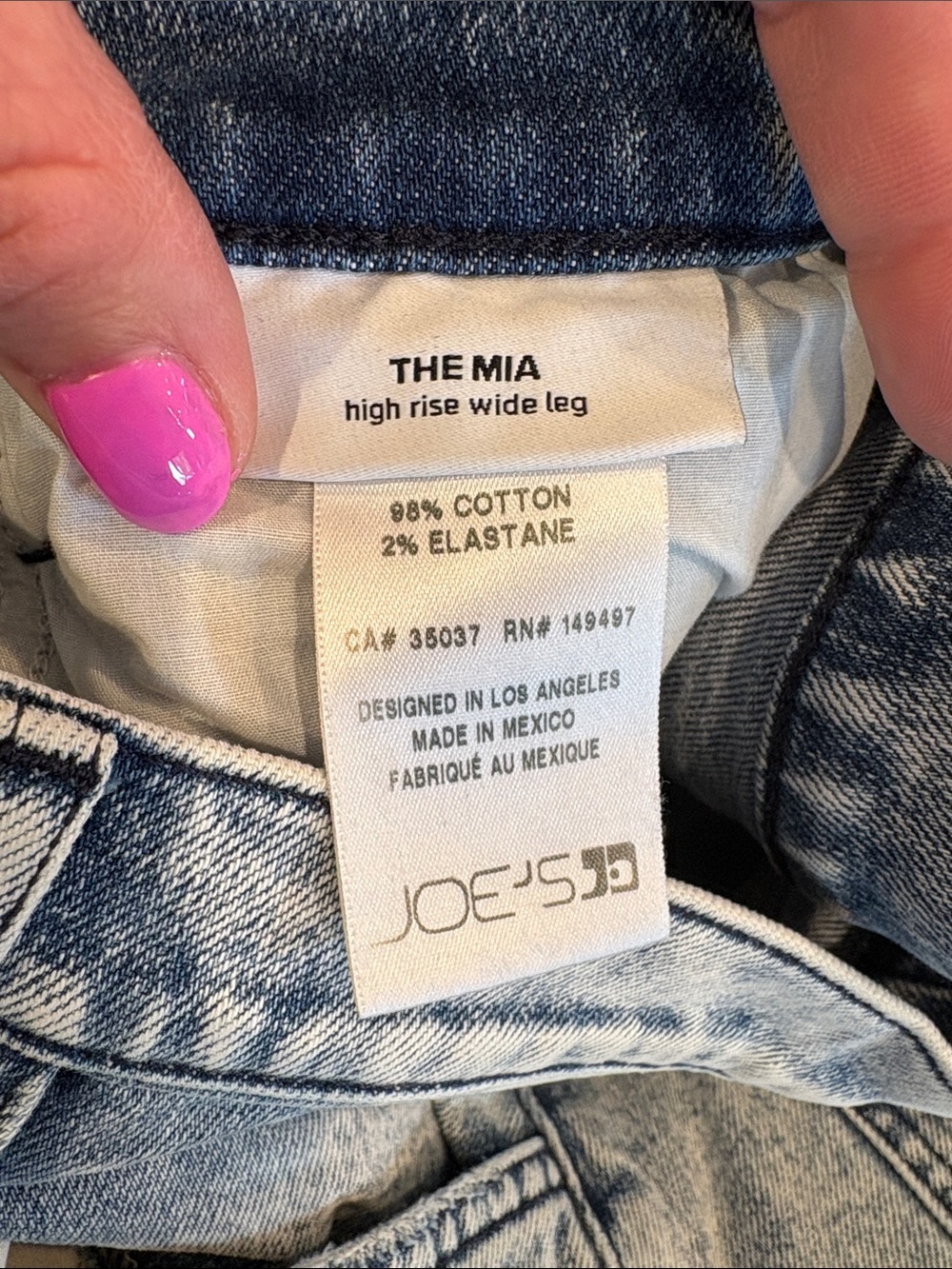 Joe's Jeans Women's Straight Leg Jeans in Light Wash Blue waist 14-14 1/2 in 31 - Picture 10 of 10